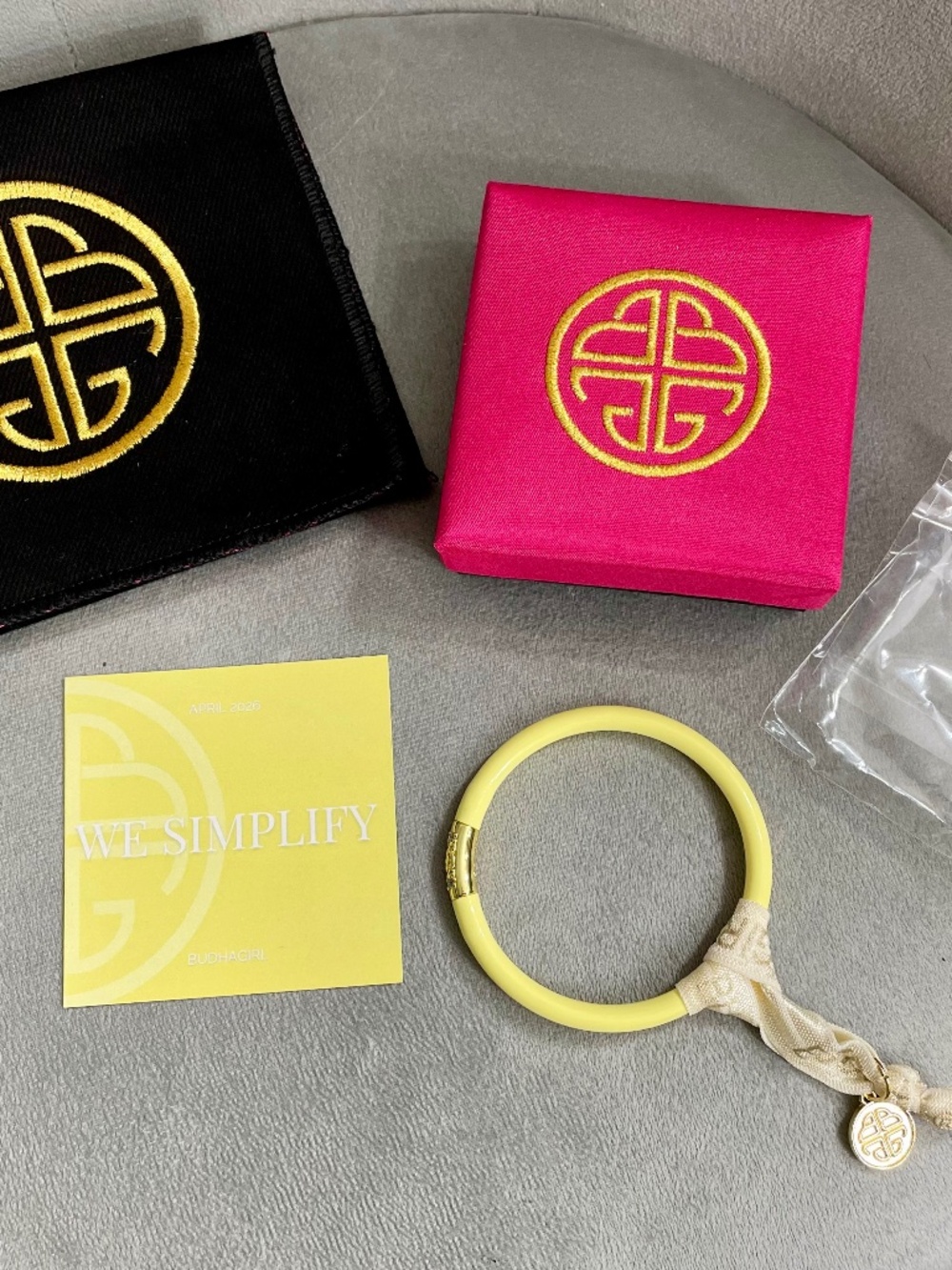 NEW! Budhagirl AWB Three Kings bangle color “Butter” M